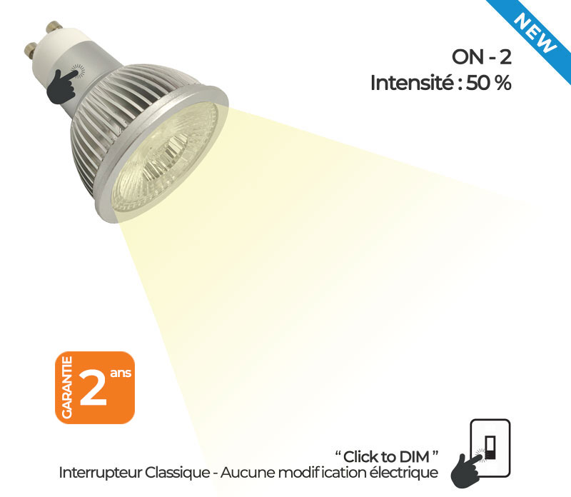 Spot LED 283031 - Dimmable, Blanc, Aérospot
